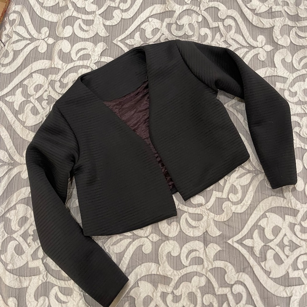 Cropped oversized jacket - Picture 3 of 6